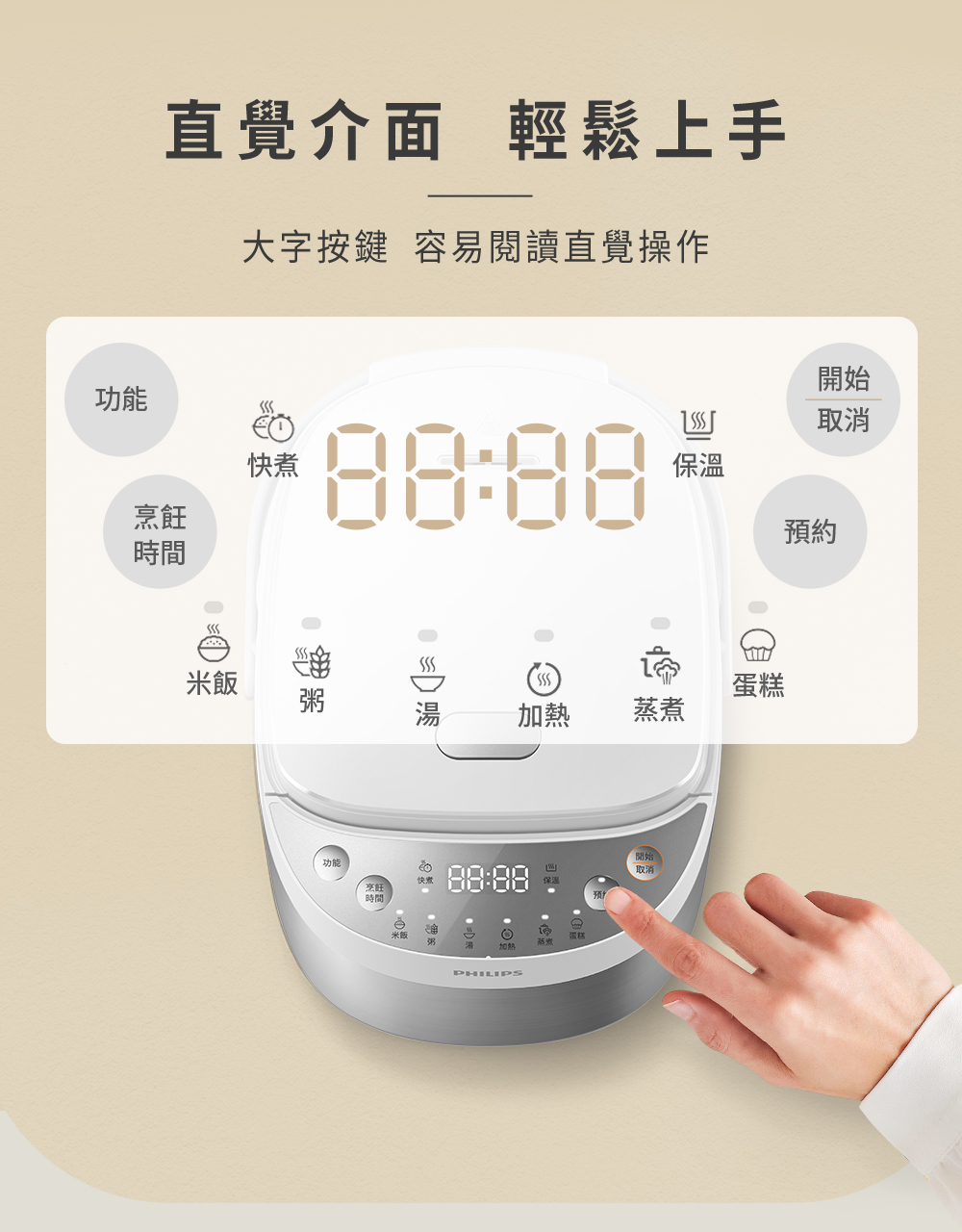 大字按键 容易阅读直觉操作