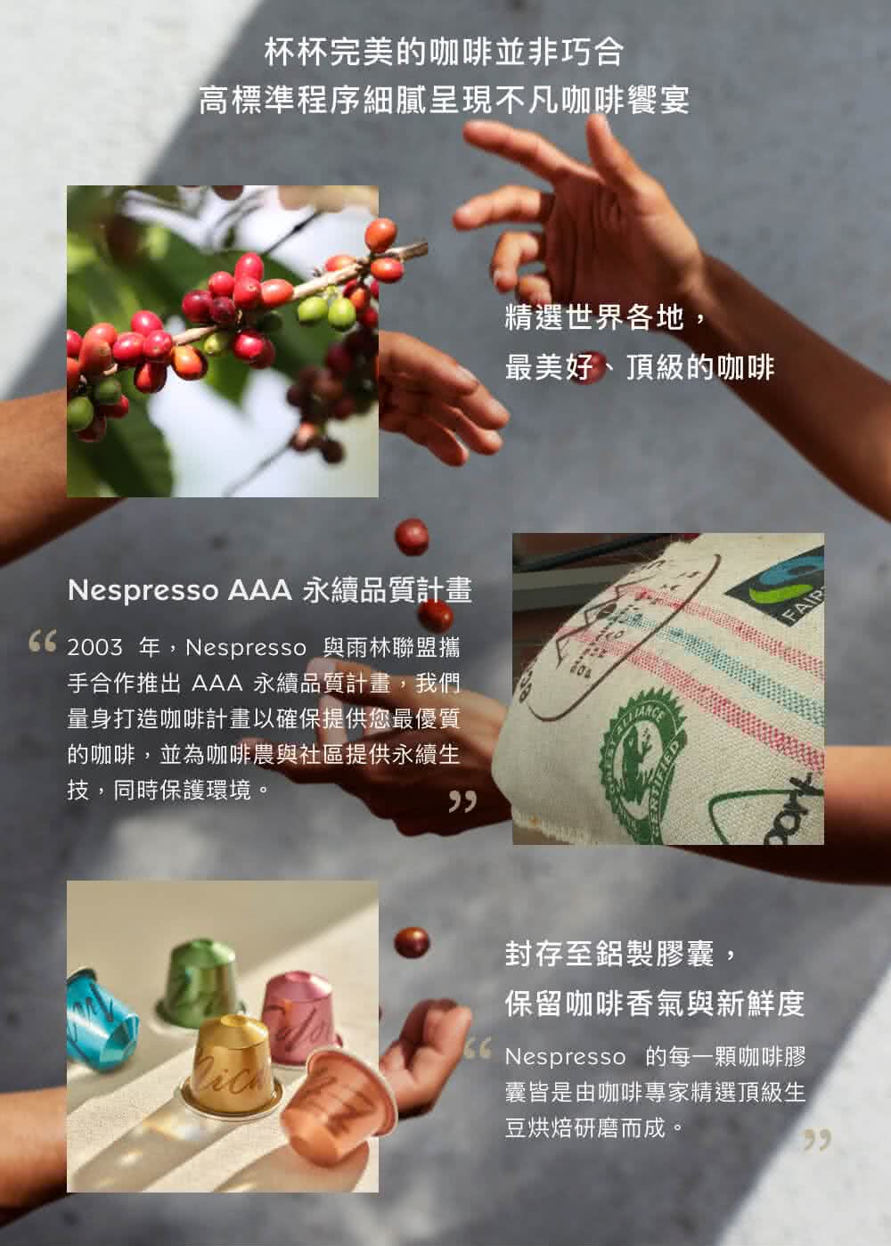 66 2003 年,Nespresso 与雨林联盟携