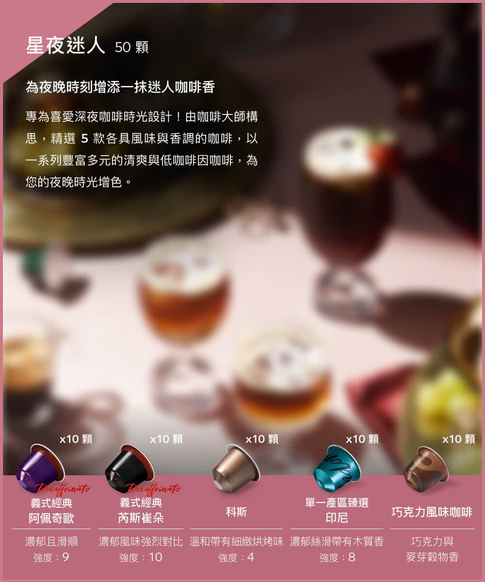 浓郁风味强烈对比 温和带有细致烘烤味浓郁丝滑带有木质香