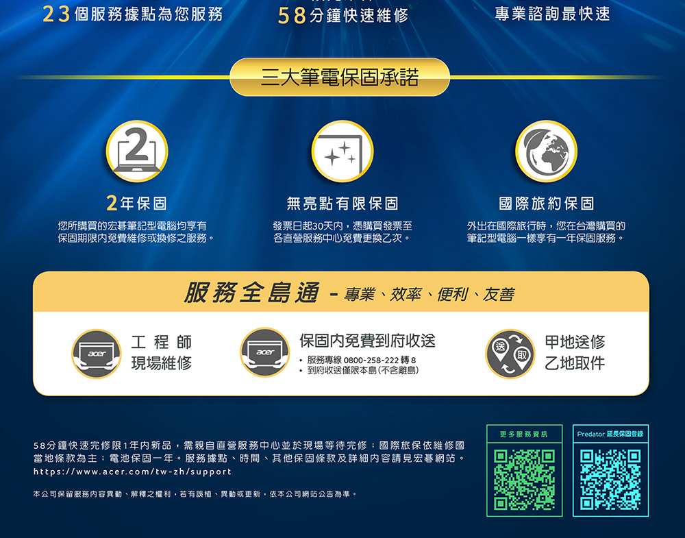 58分钟快速完修限1年内新品,需亲自直营服务中心并于现场等待完修国际旅保依维修国