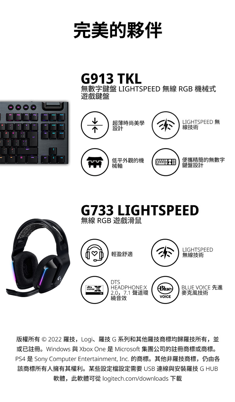 PS4 是 Sony Computer Entertainment, Inc. 的商标。其他非罗技商标,仍由各