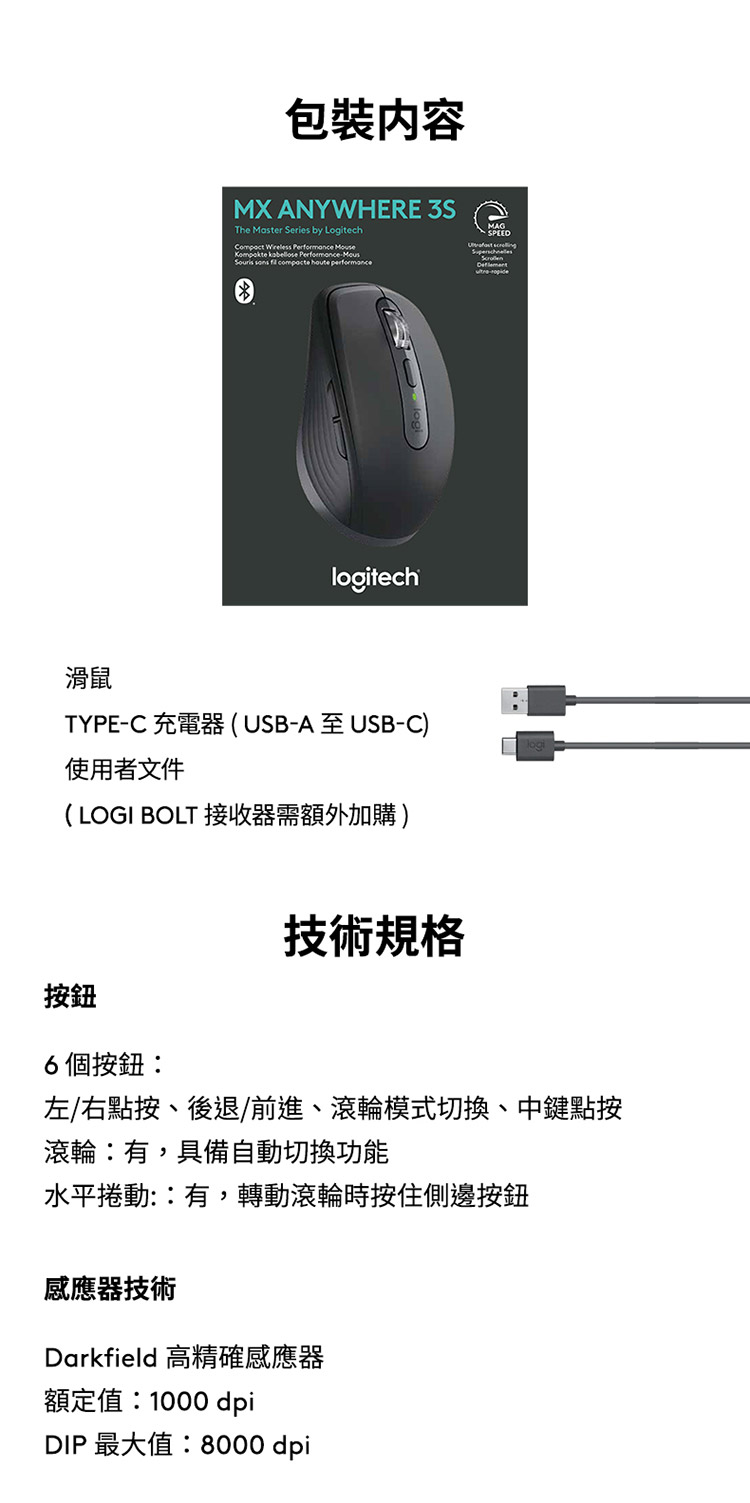 左右点按、后退前进、滚轮模式切换、中键点按