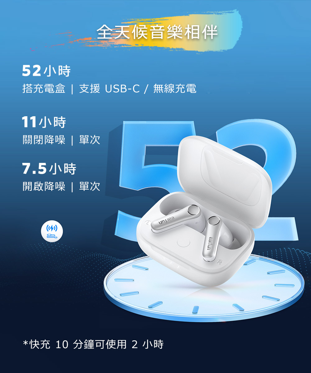 搭充电盒 支援USBC无线充电