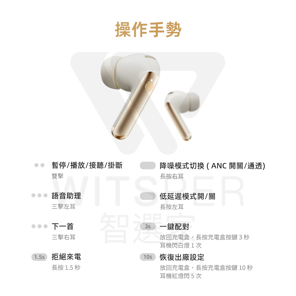 放回充电盒,长按充电盒按键 10 秒